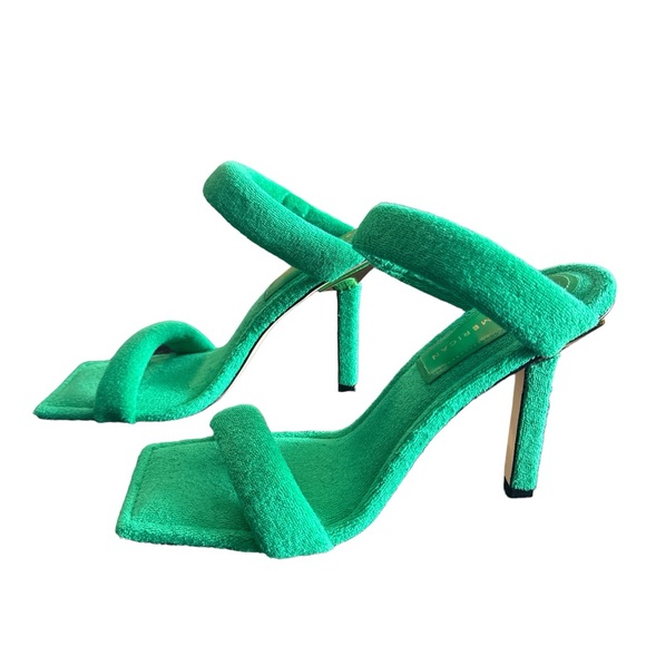 Good American Terry Slip On High Heel Sandals - Picture 3 of 5